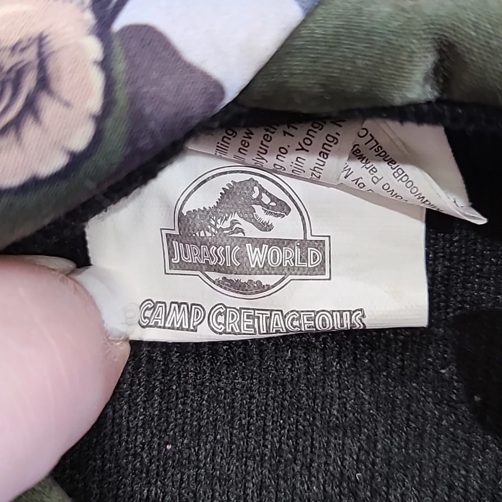 JURASSIC WORLD BOYS TODDLER SIZE 7/8 MEDUIM SLIPPERS CAMP CRETACEOUS